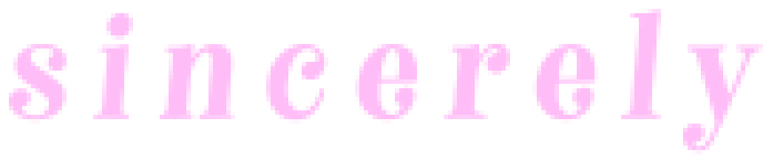 Sincerely logo pixelated